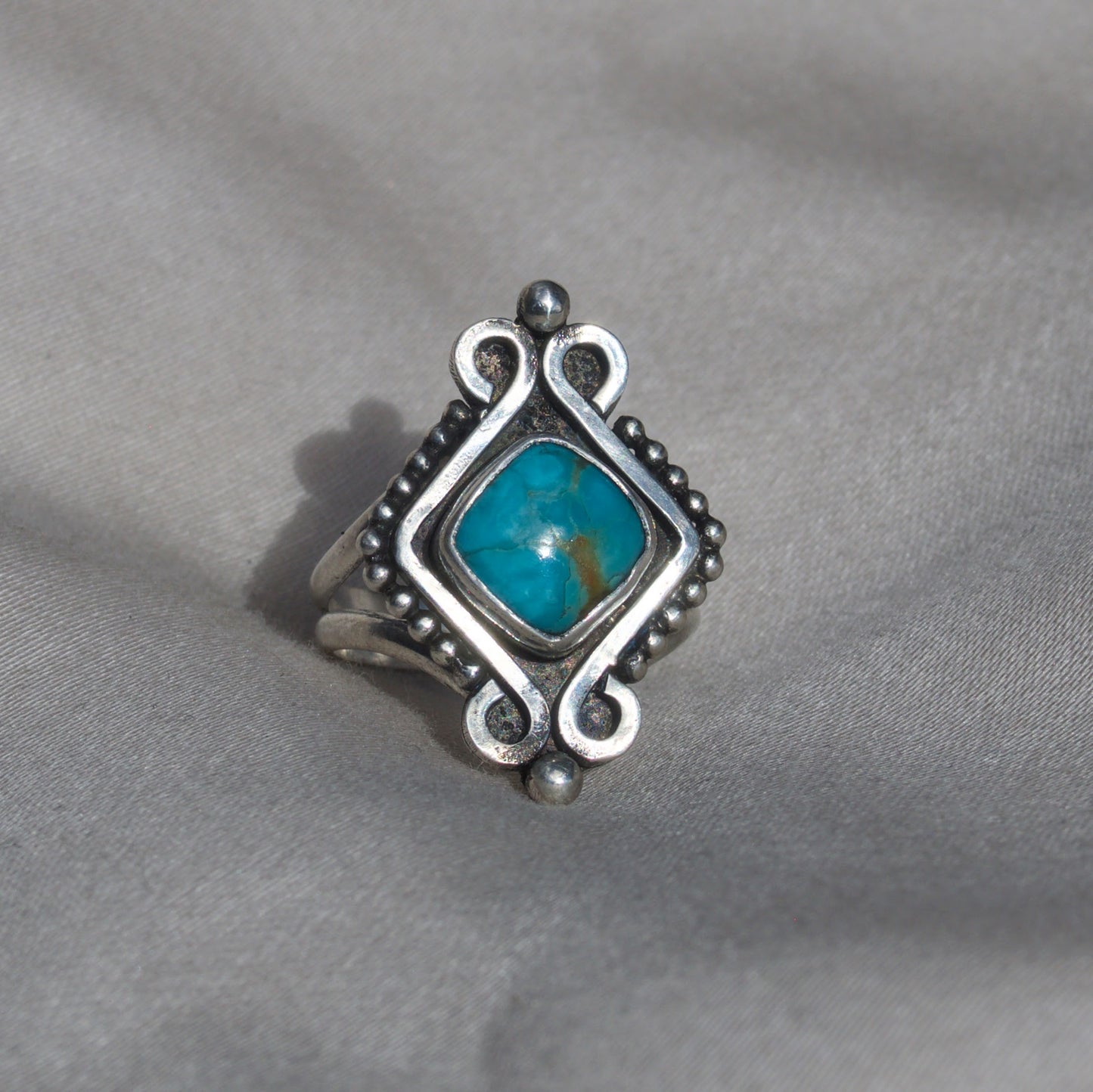 Turquoise Swirl Ring