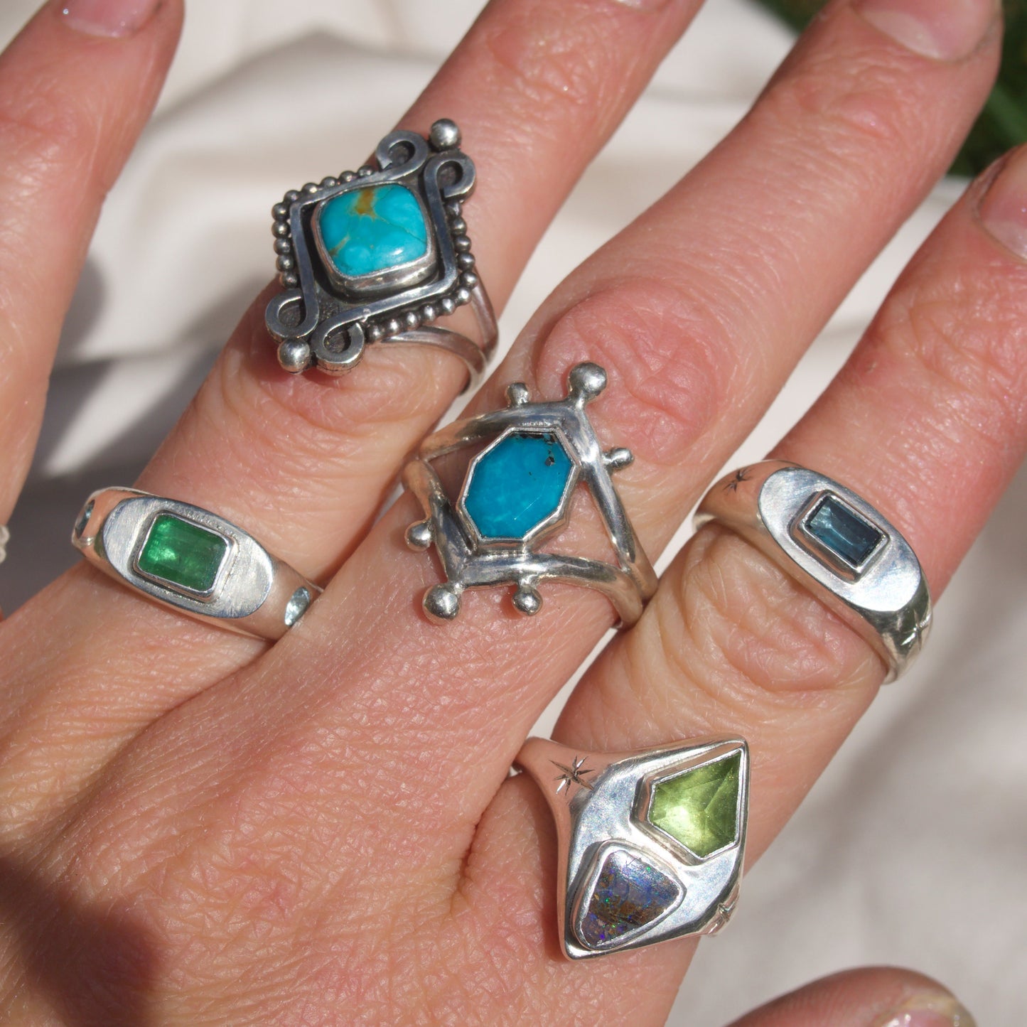 Turquoise Swirl Ring
