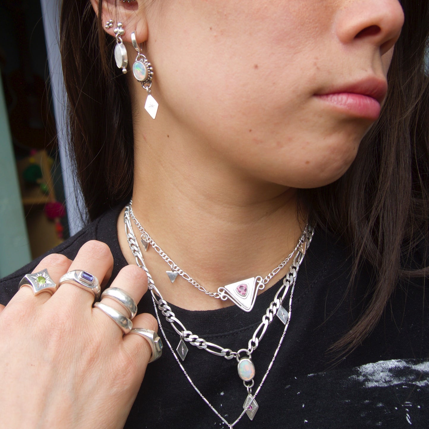 Opal x Ruby Lucent Necklcace