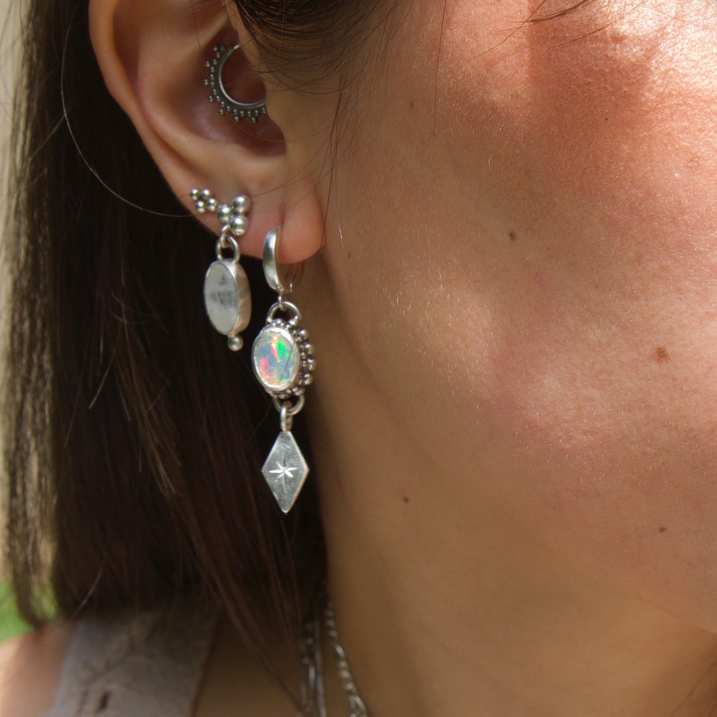 Ethiopian Opal Lucent Earrings