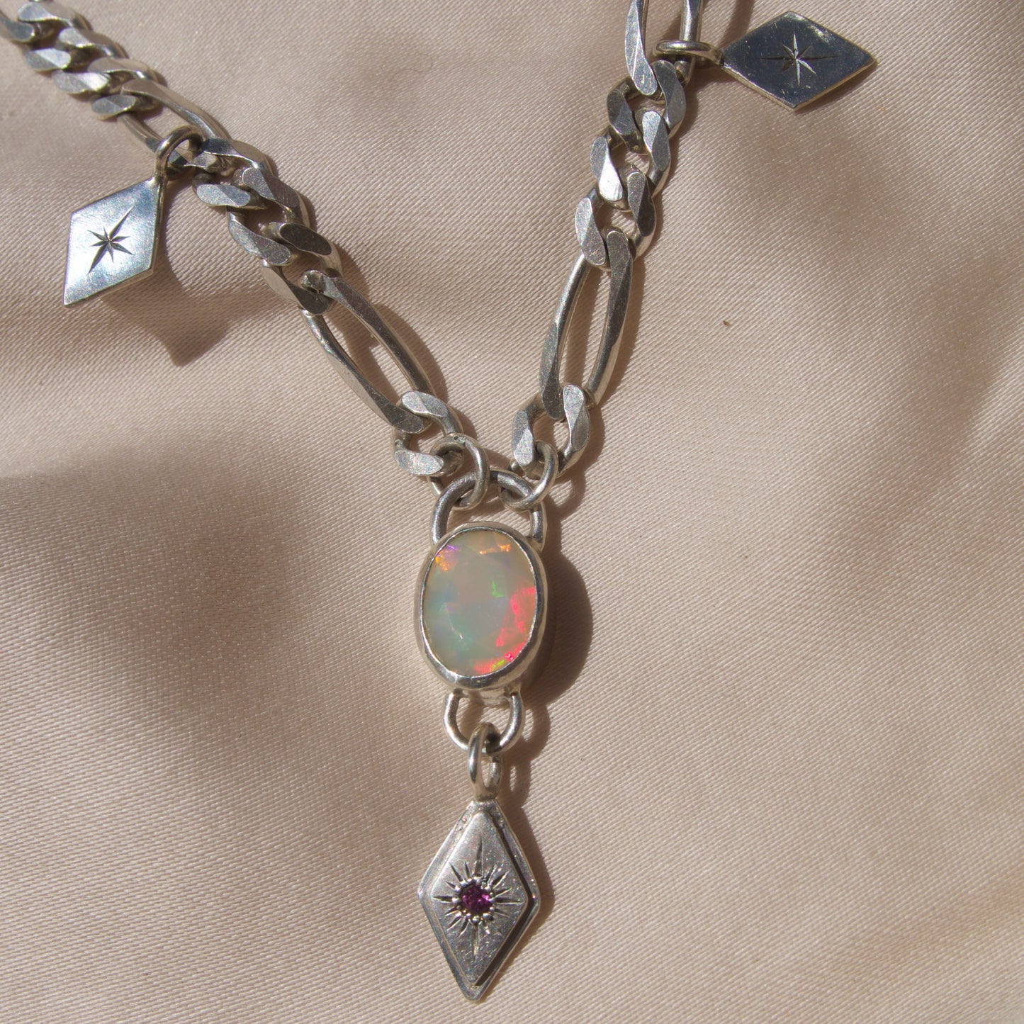 Opal x Ruby Lucent Necklcace