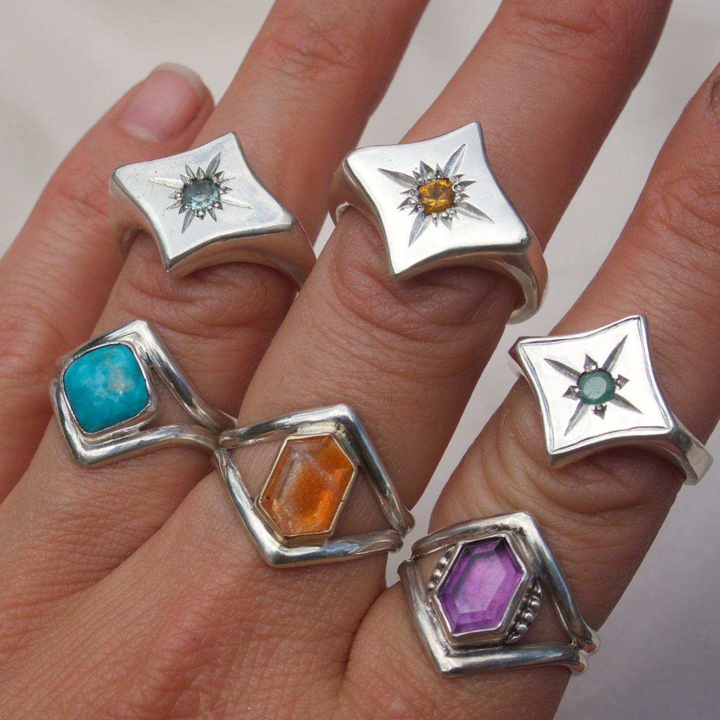 Citrine Starry Eyed Signet