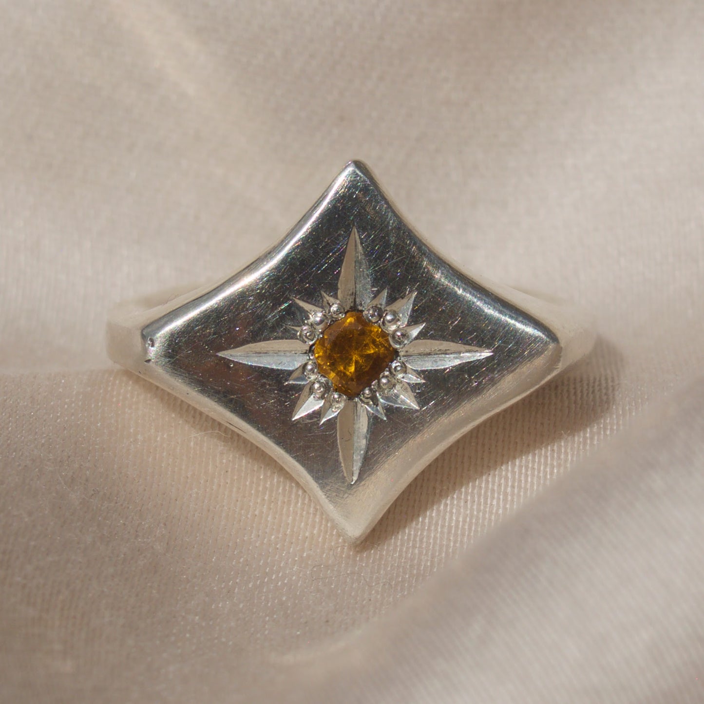 Citrine Starry Eyed Signet