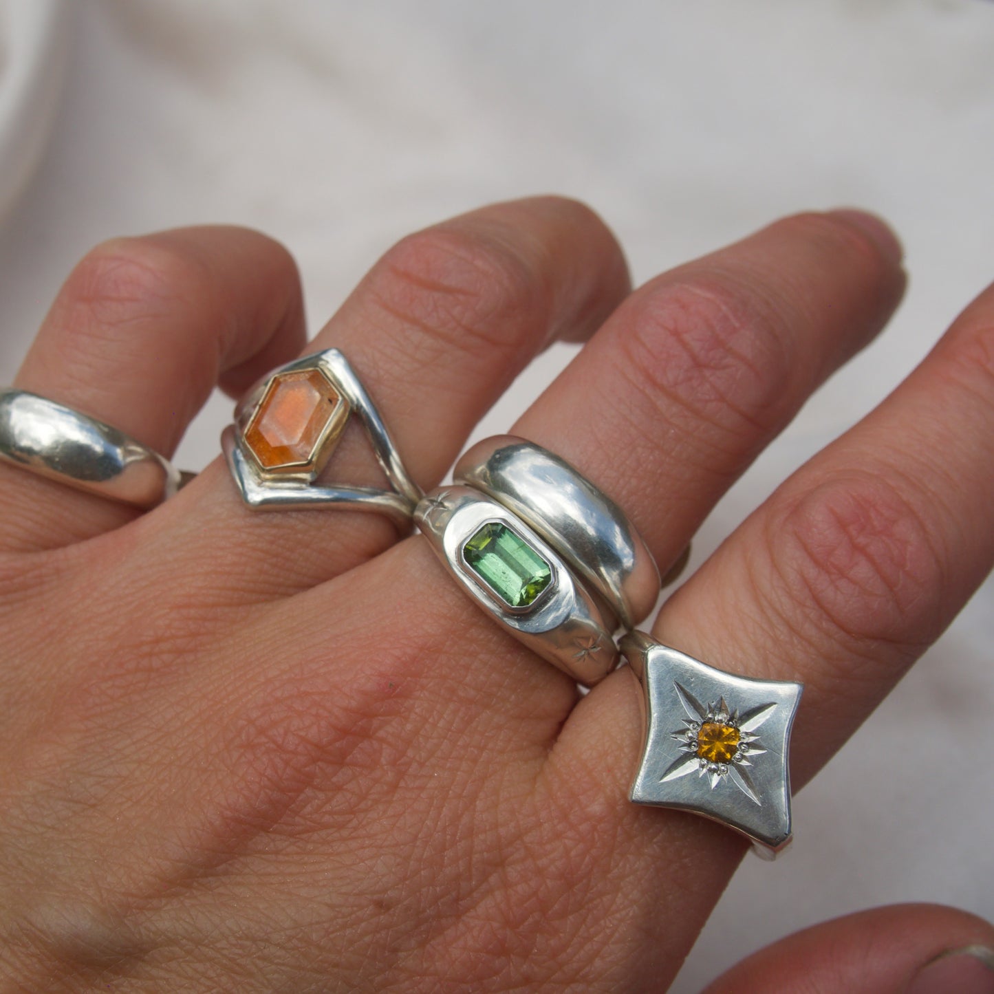 Citrine Starry Eyed Signet