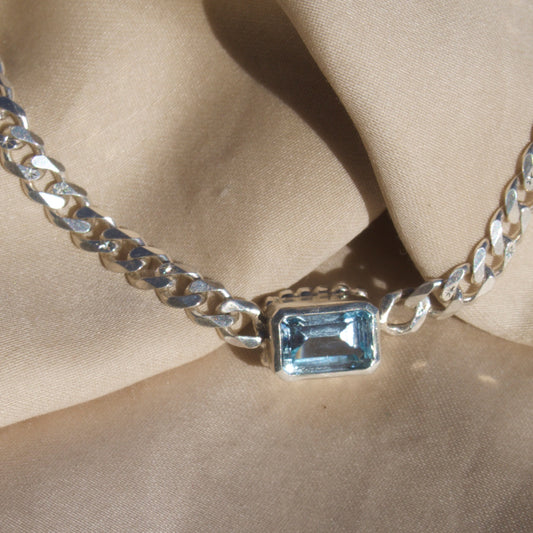Blue Topaz Necklace