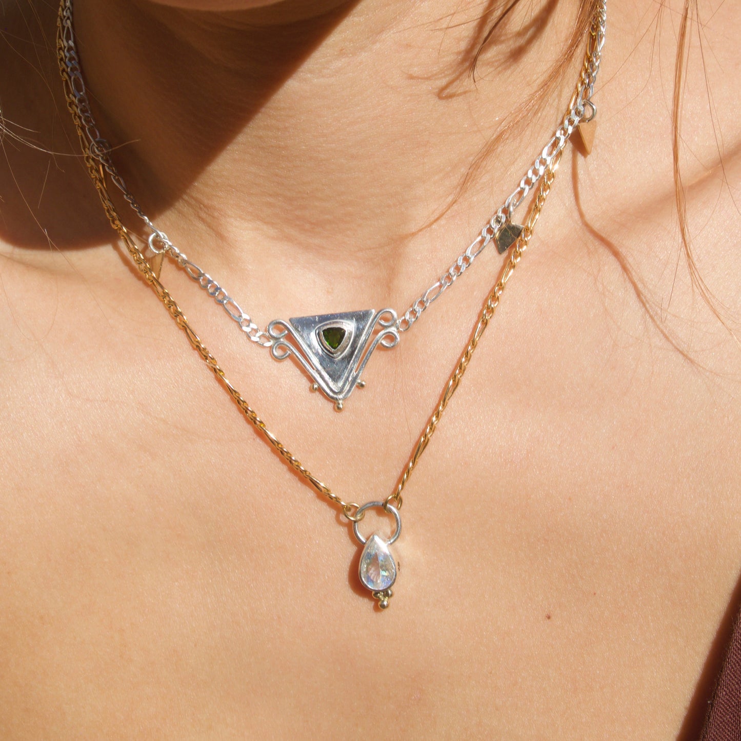 Rainbow Moonstone Necklace