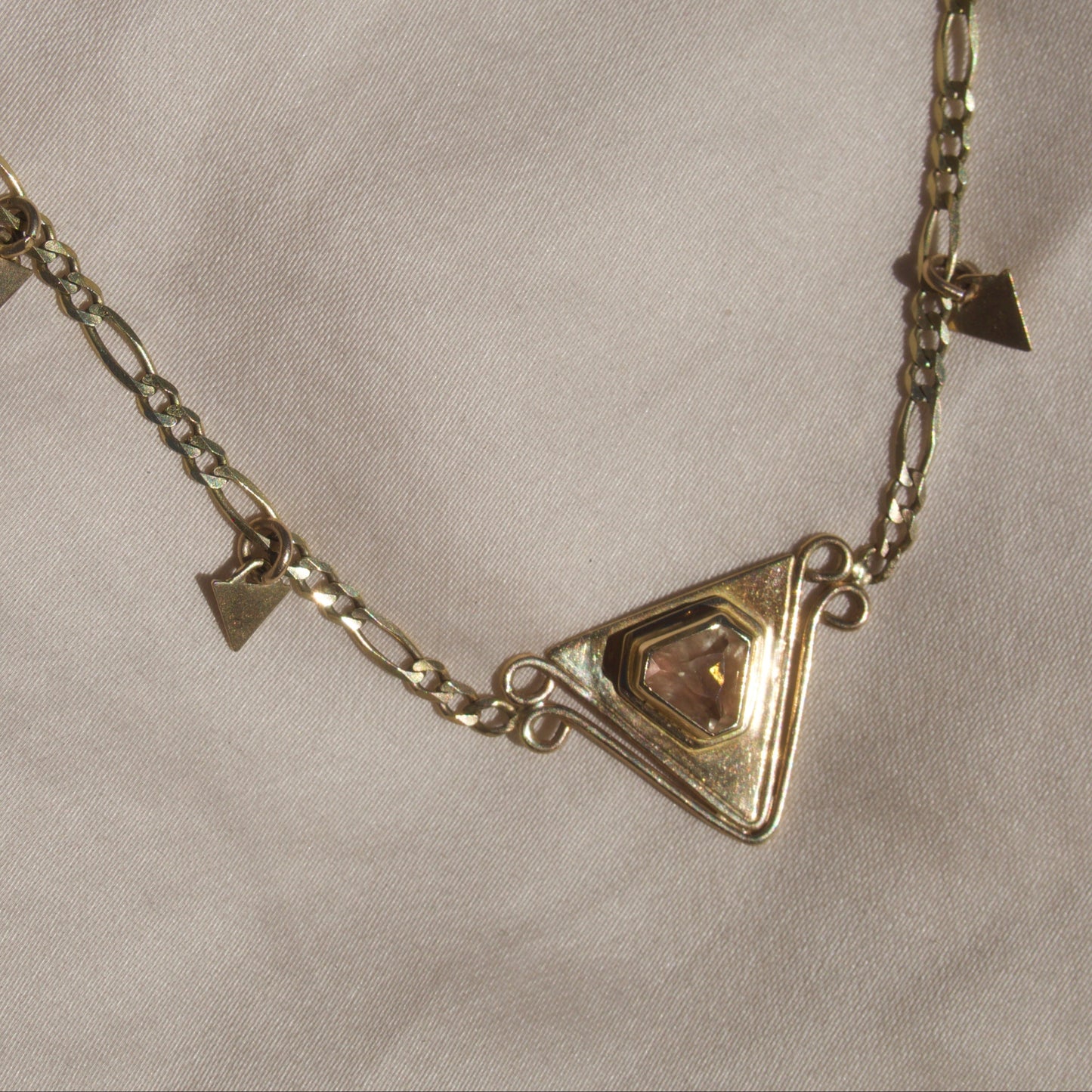 Oregon Sunstone Triangle Dangle