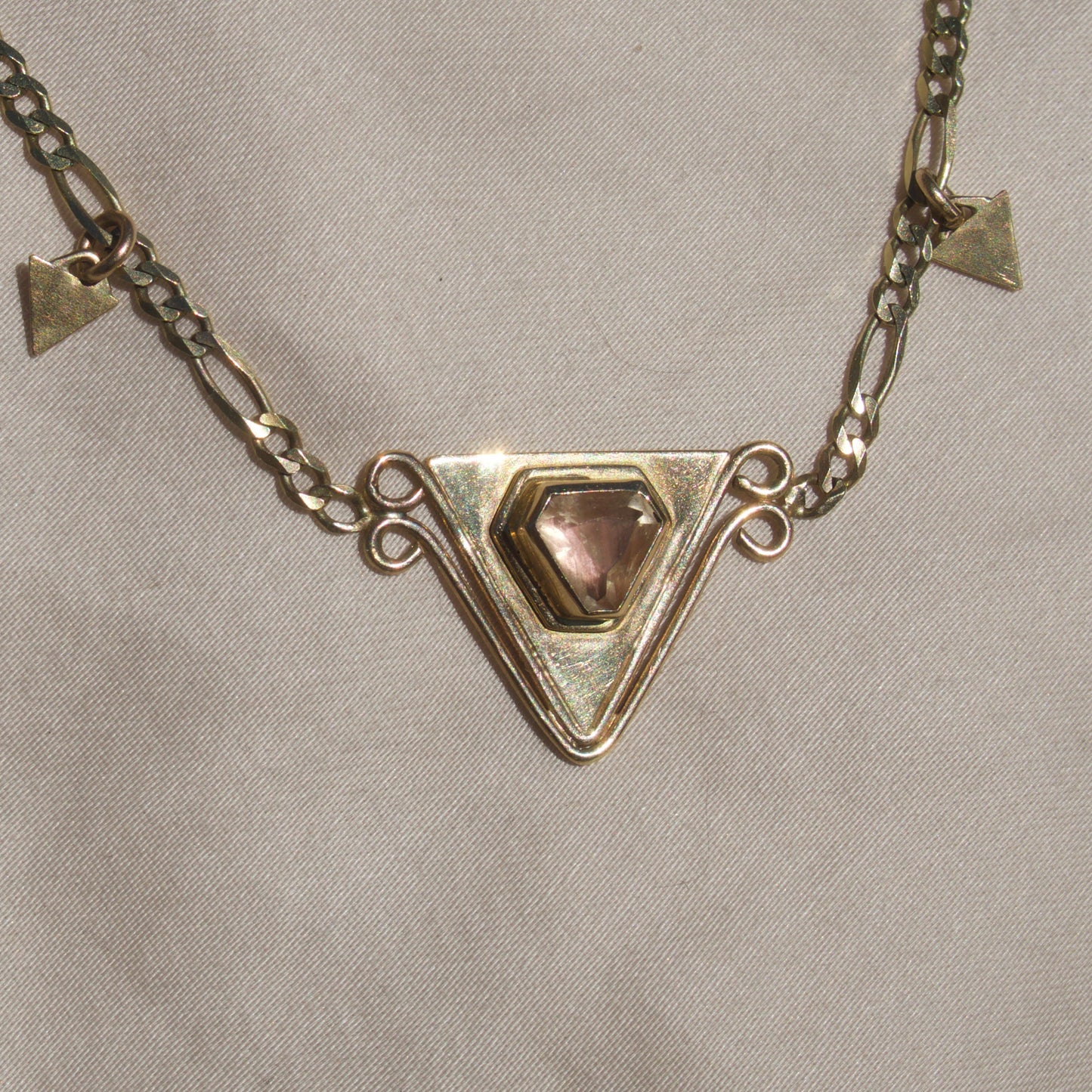 Oregon Sunstone Triangle Dangle
