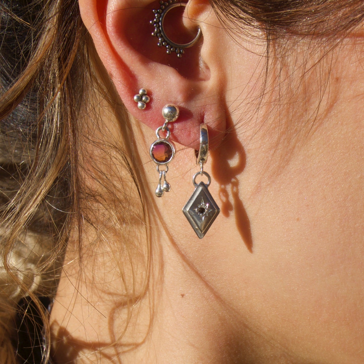 Ametrine Dangley Studs