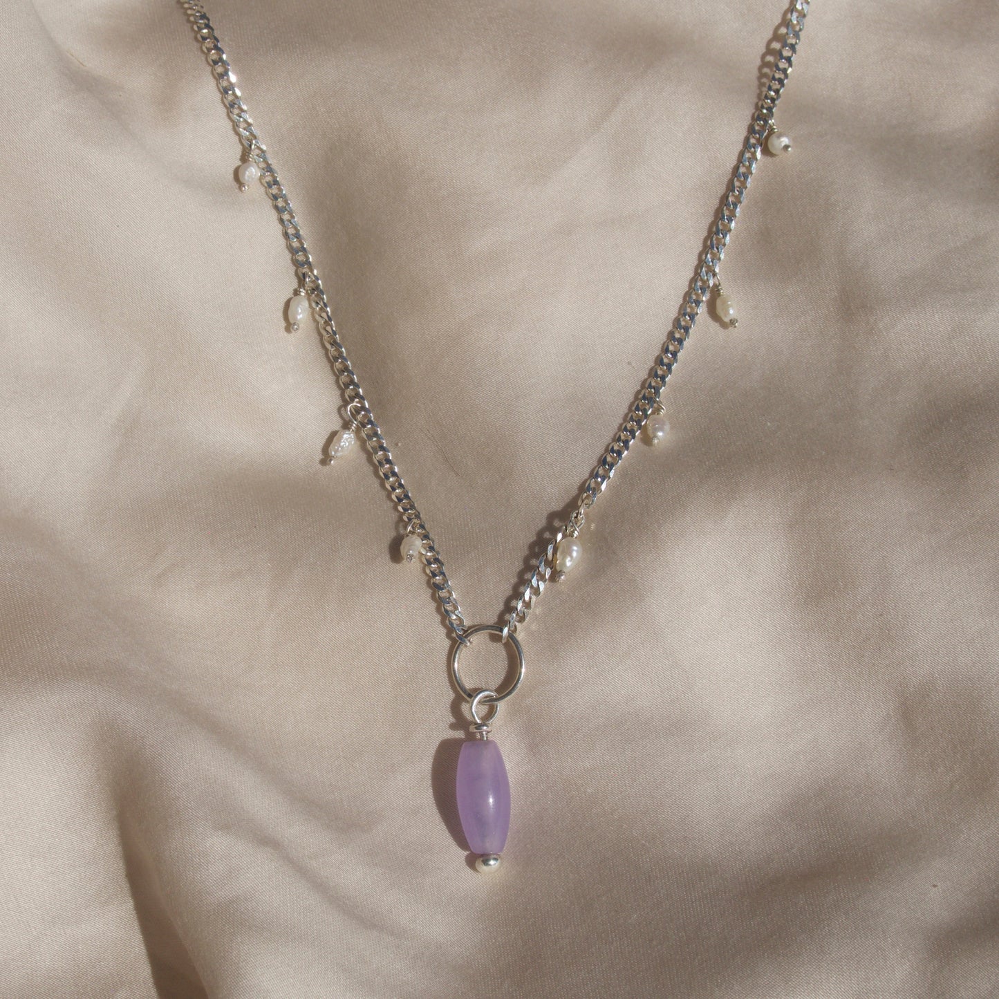 Lavender Jade Necklace