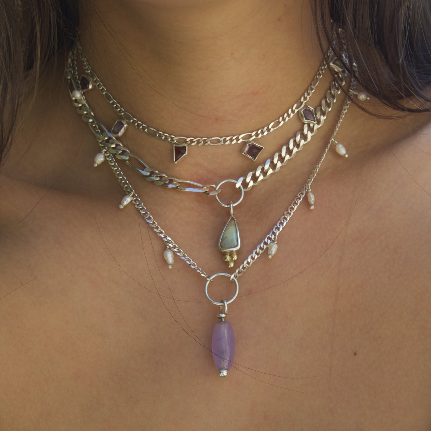 Lavender Jade Necklace