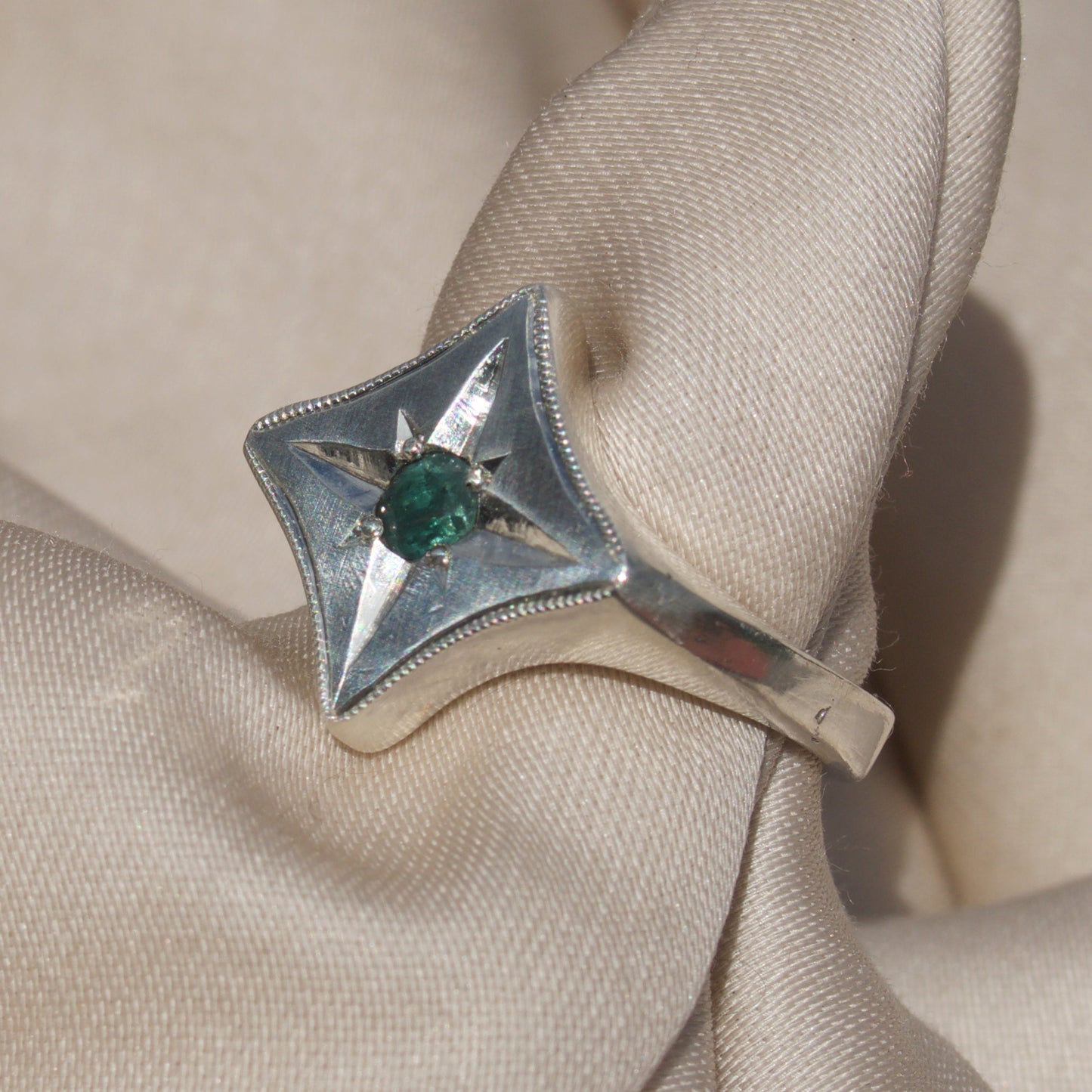 Deep Teal Starry Signet