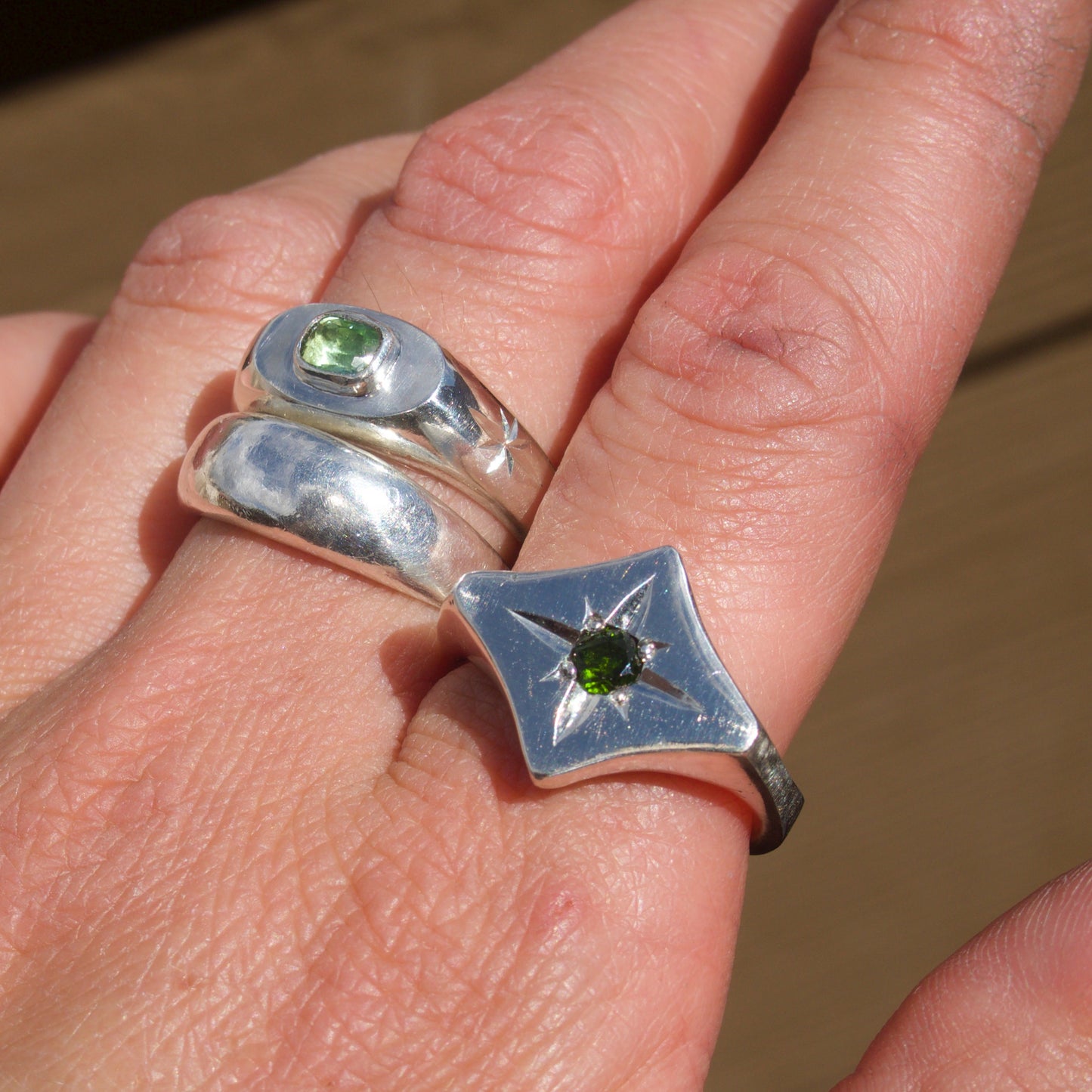 Forest Green Starry Eyed Signet