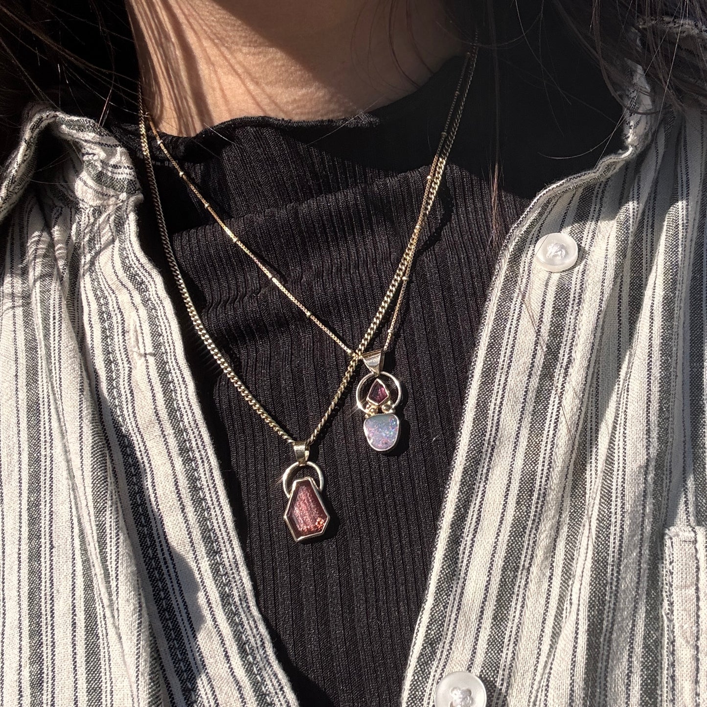 Tourmaline x Opal Necklace