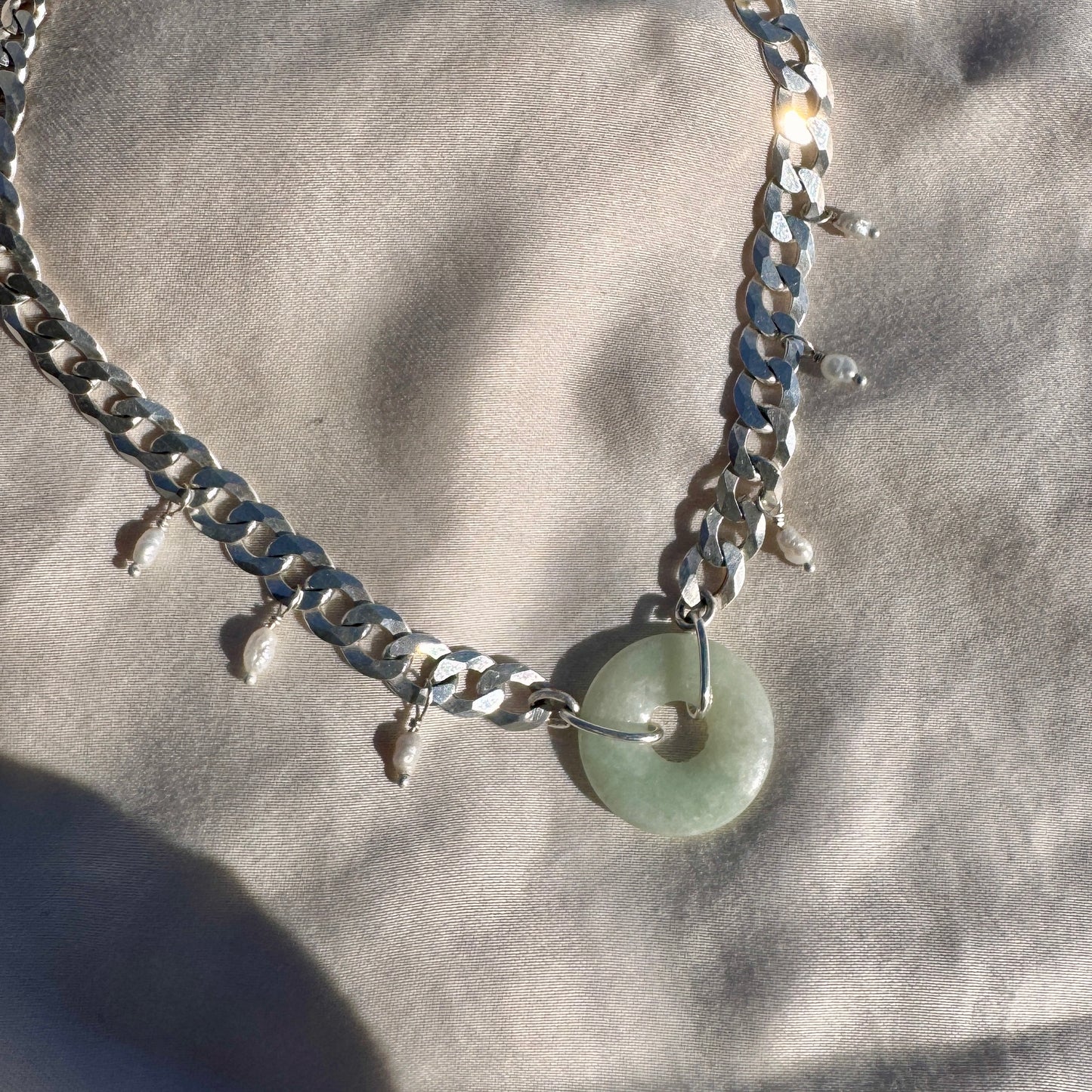 Jade Donut Necklace