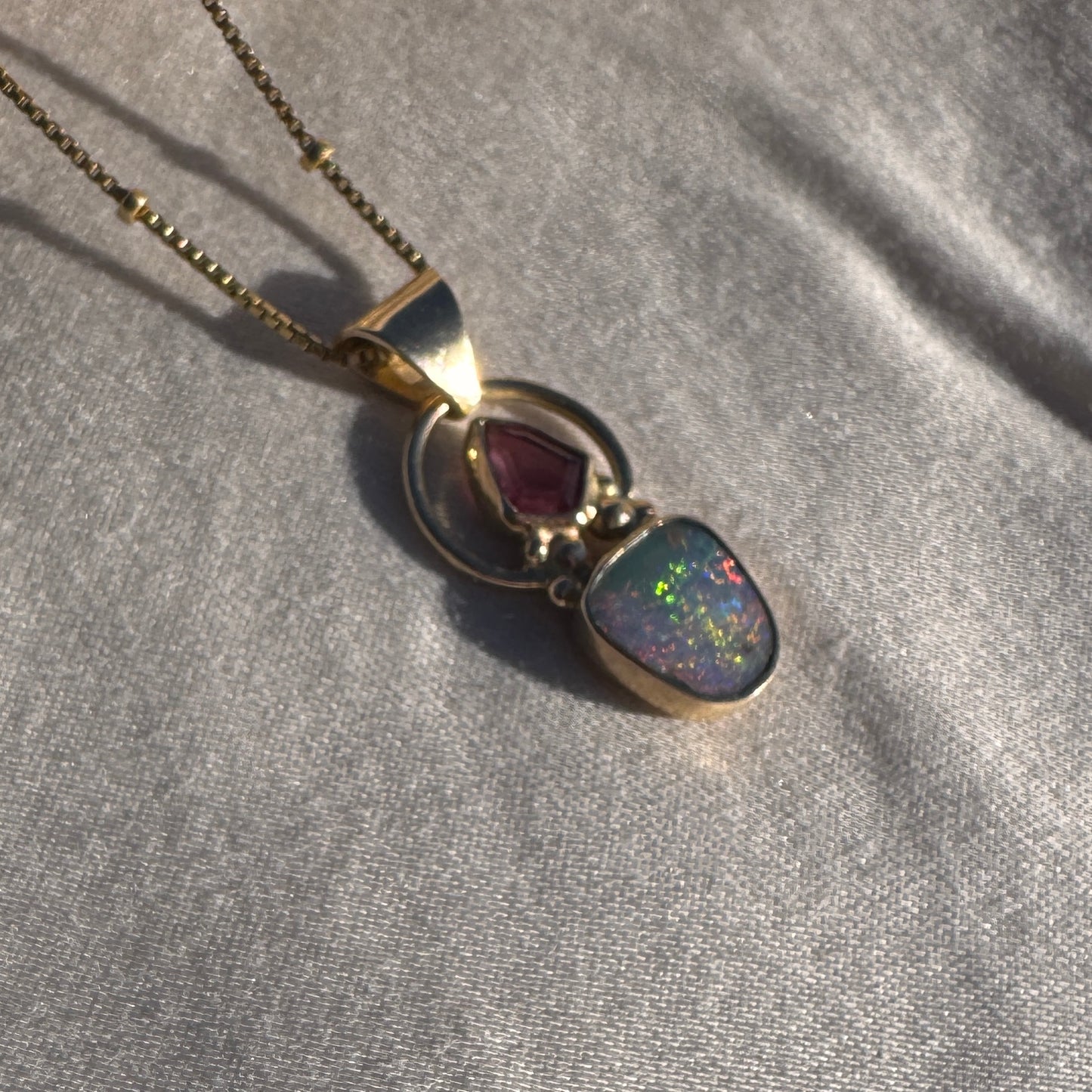 Tourmaline x Opal Necklace