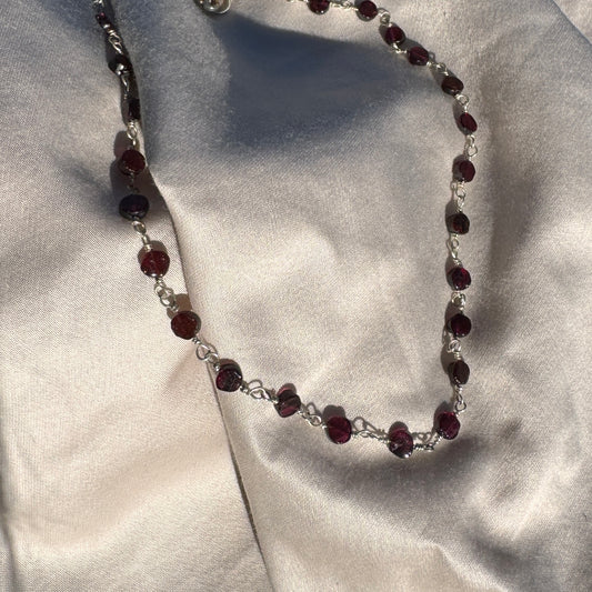 Garnet Beaded Chain