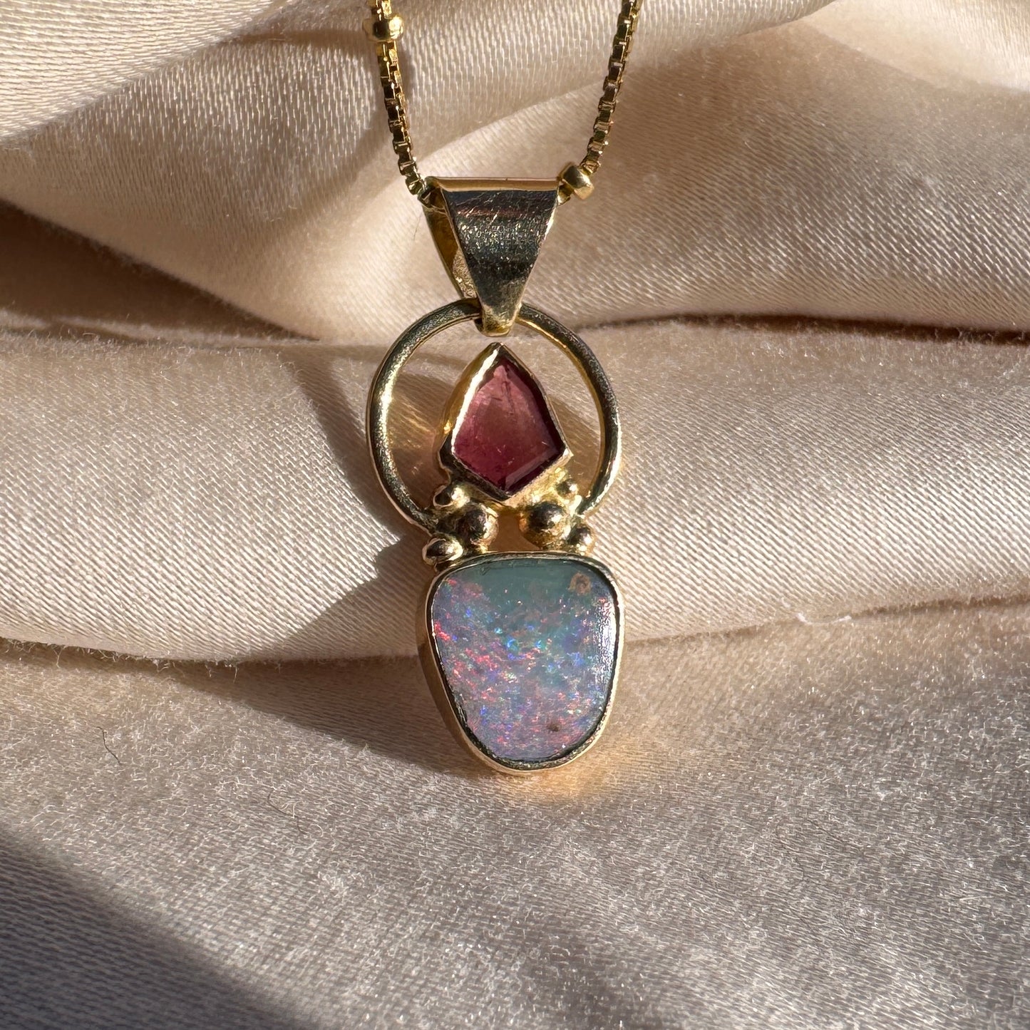 Tourmaline x Opal Necklace