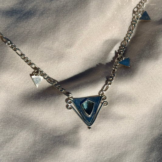 London Blue Topaz Triangle Dangle