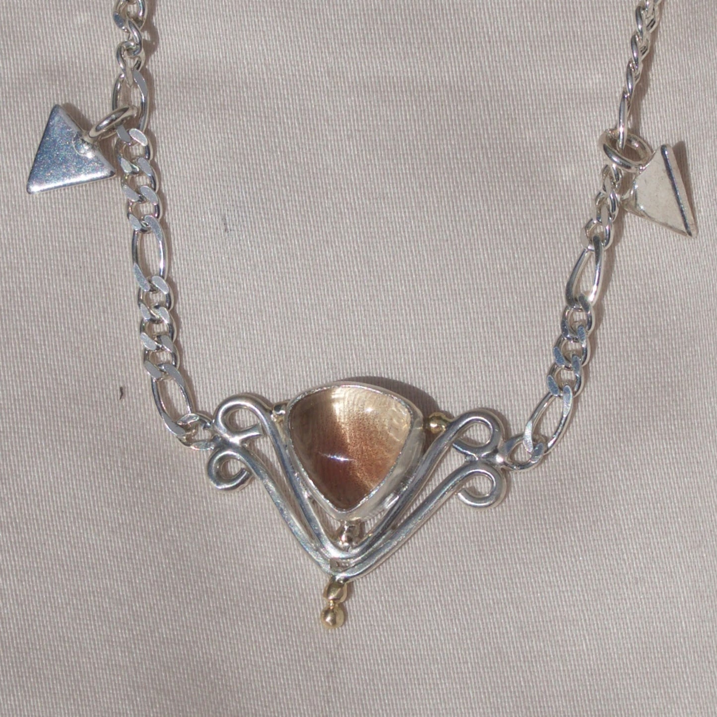 Oregon Sunstone Triangle Dangle