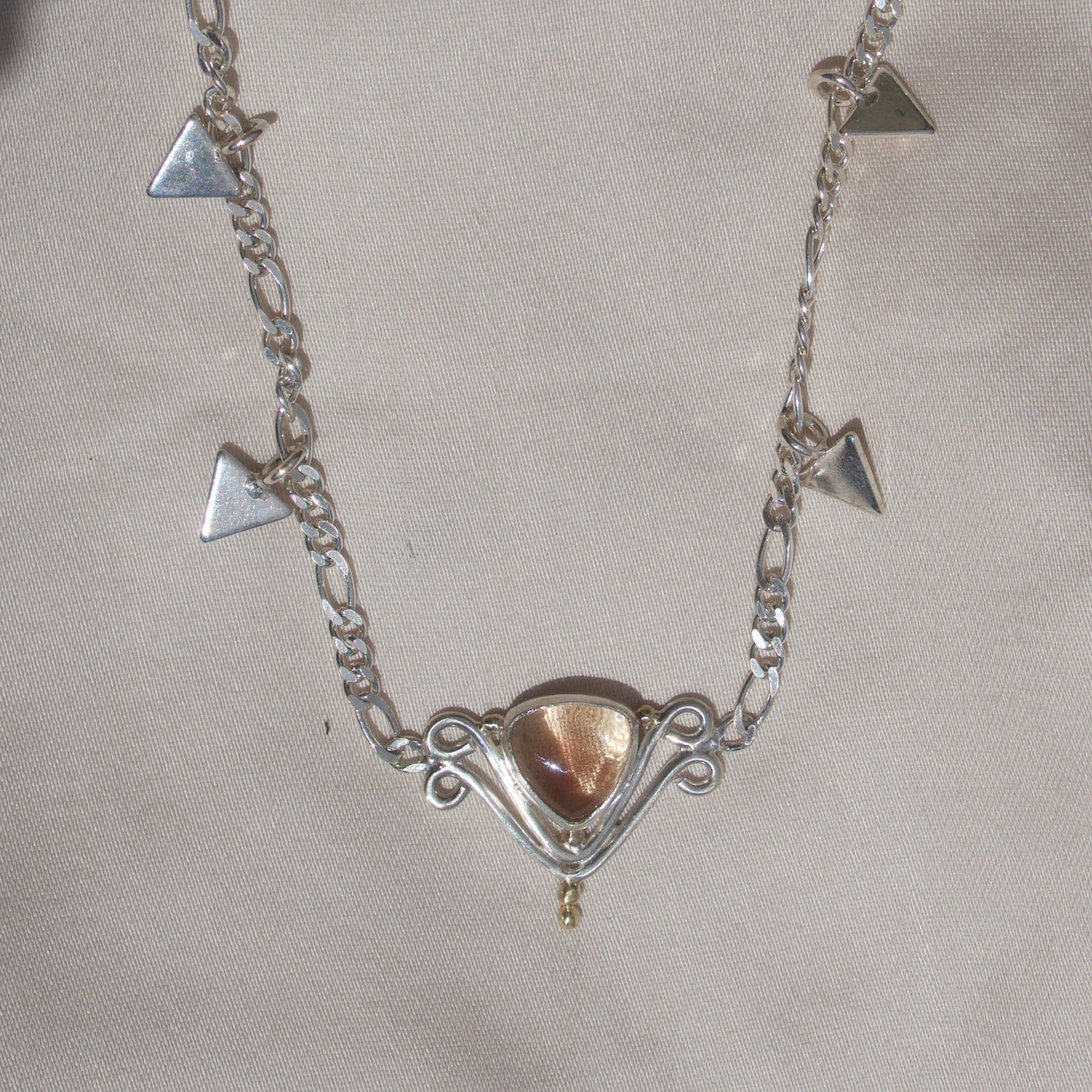Oregon Sunstone Triangle Dangle