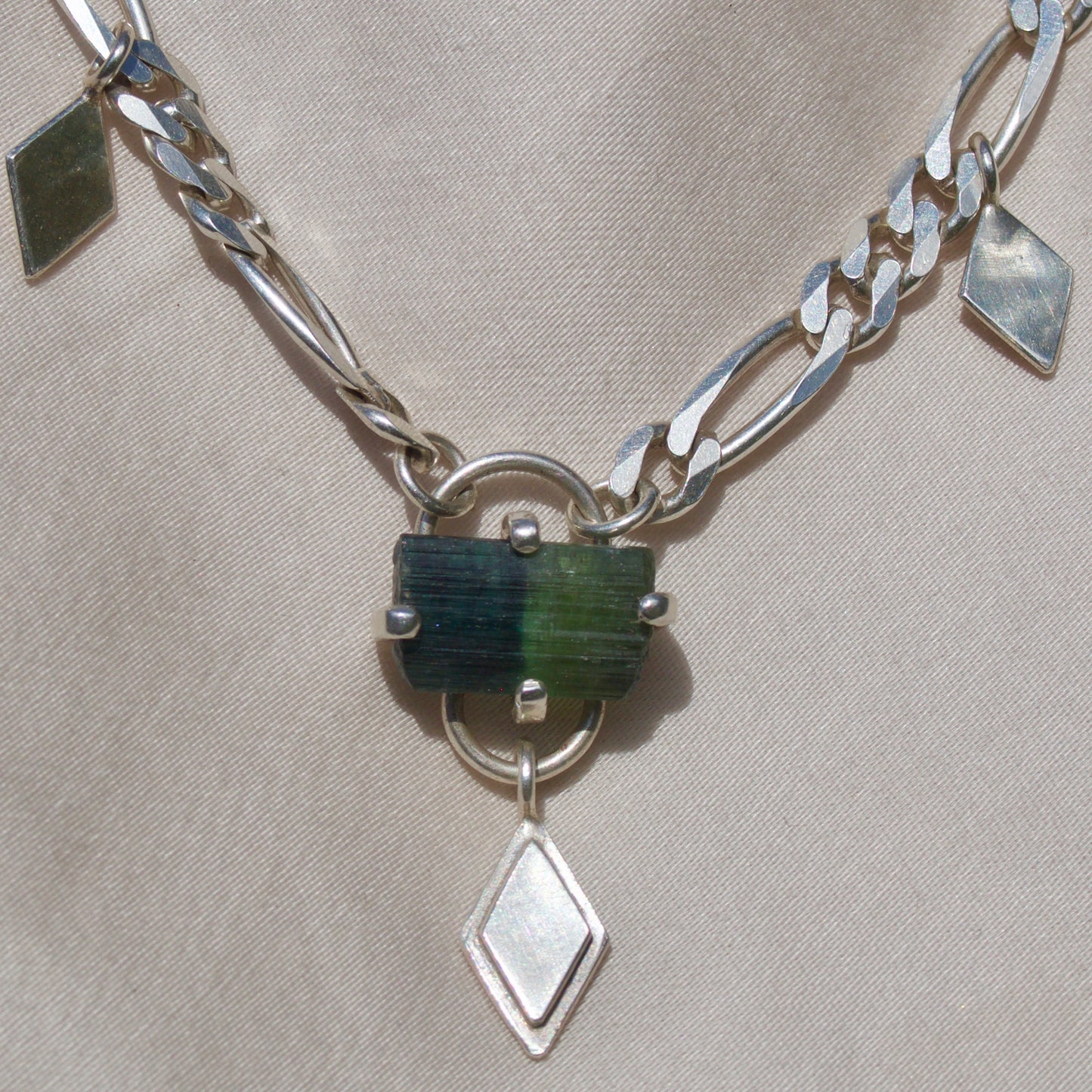 Bi-Color Tourmaline Necklace