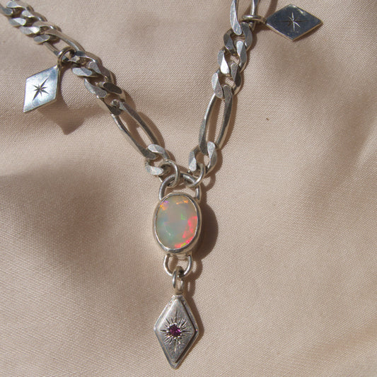 Opal x Ruby Lucent Necklcace
