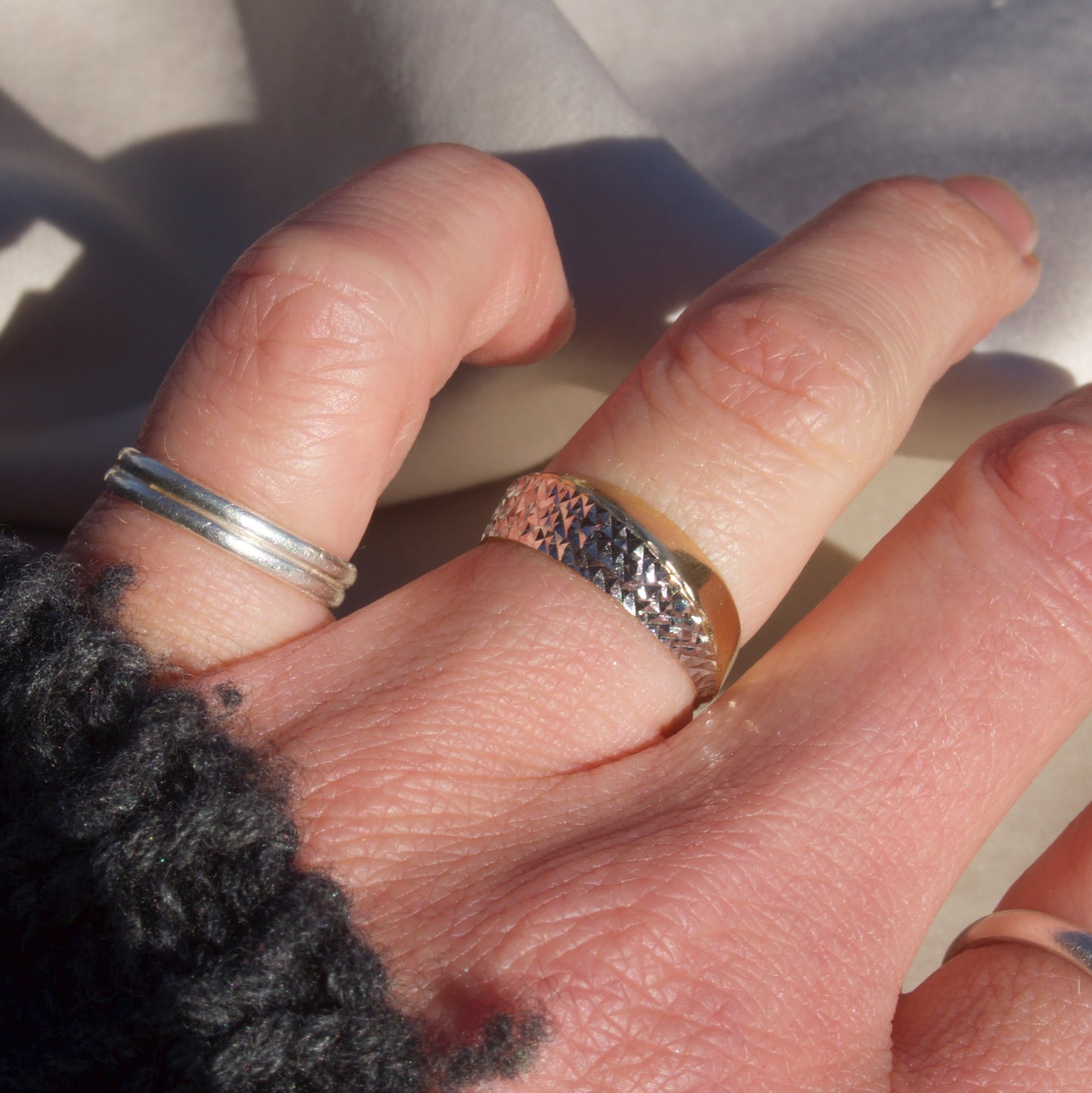 Size 6 / Vintage Gold Ridge Ring