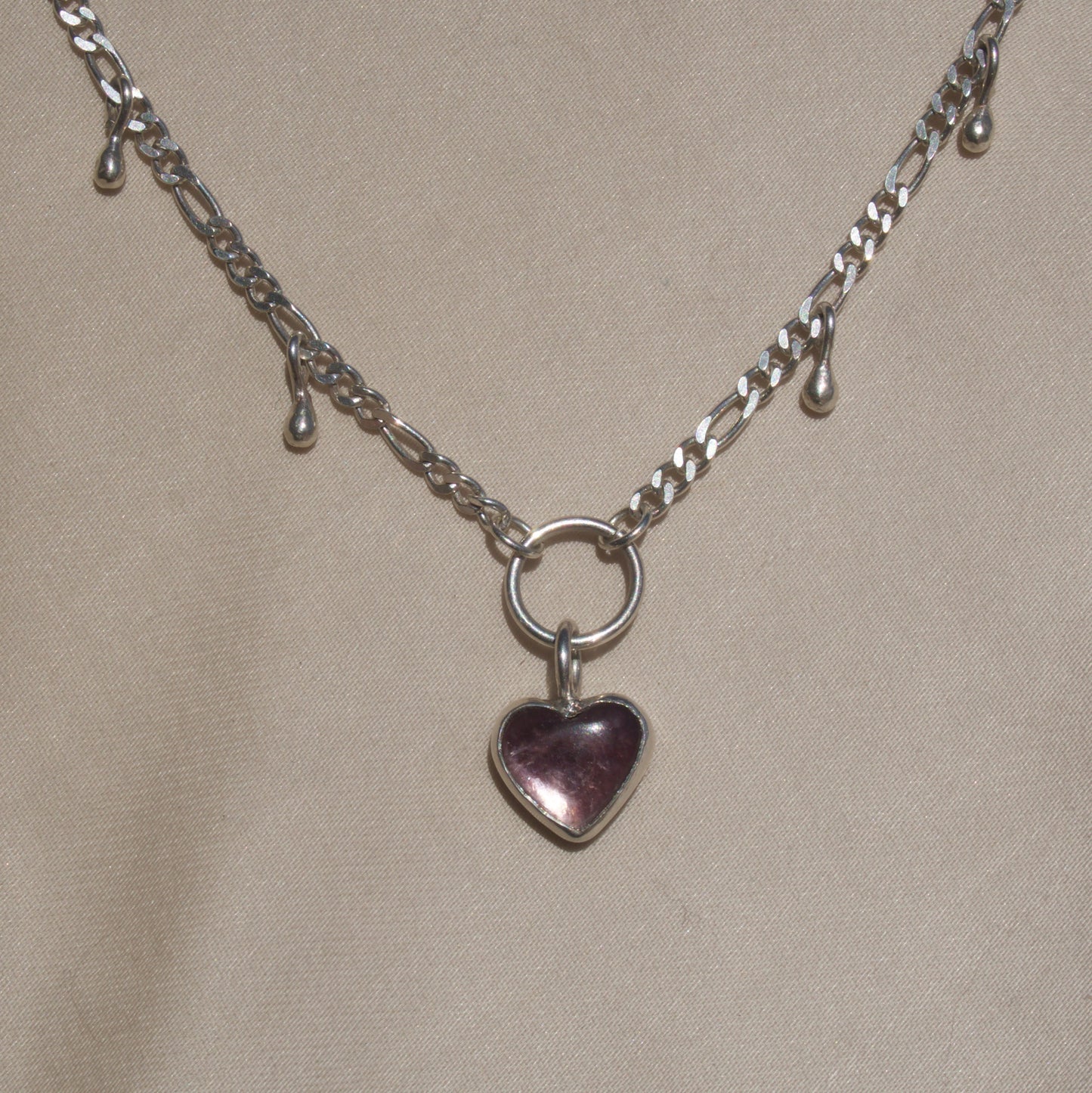 Dip Dot Lepidolite Necklace