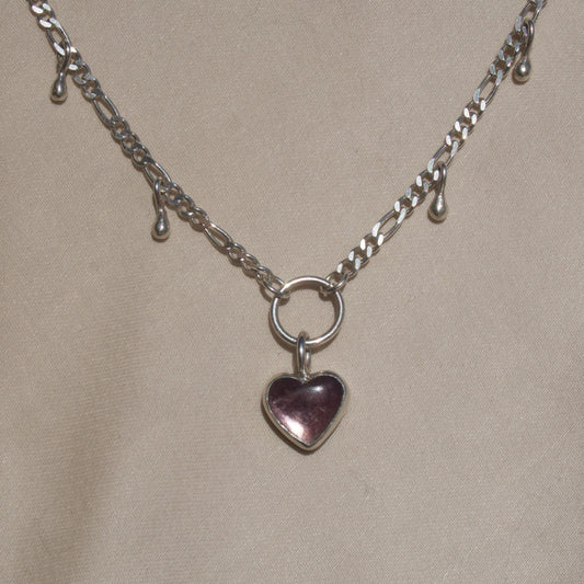 Dip Dot Lepidolite Necklace