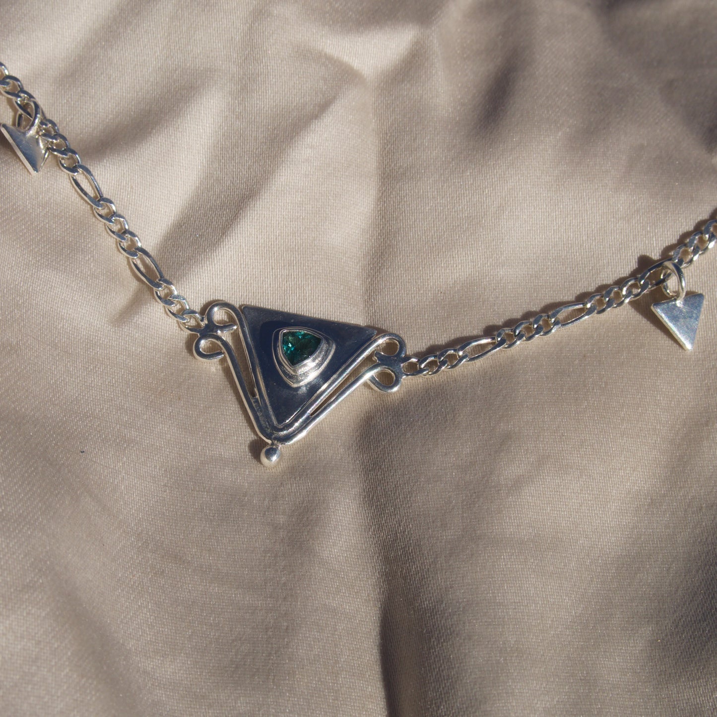 Paraiba Apatite Deco Necklace