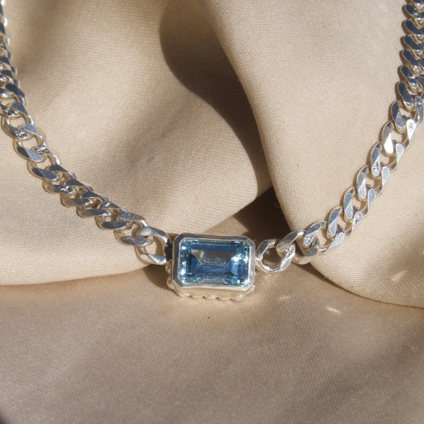 Blue Topaz Necklace
