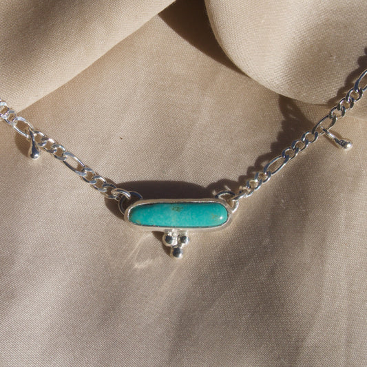 Turquoise Dip Dot Necklace