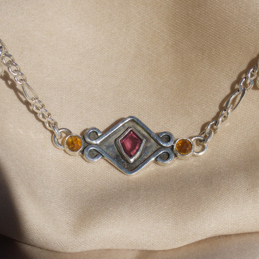 Tourmaline x Citrine Deco Necklace