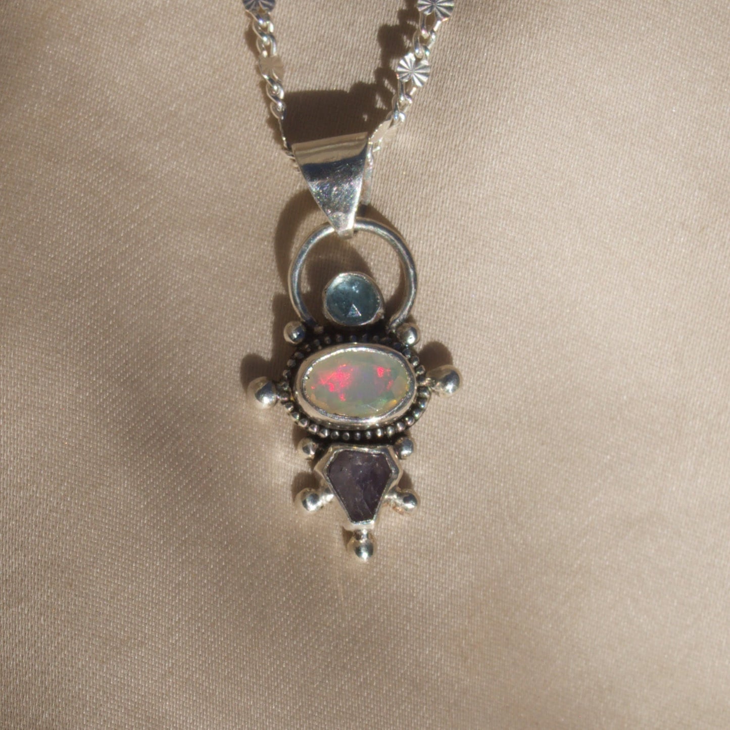 Ornamental Opal Necklace