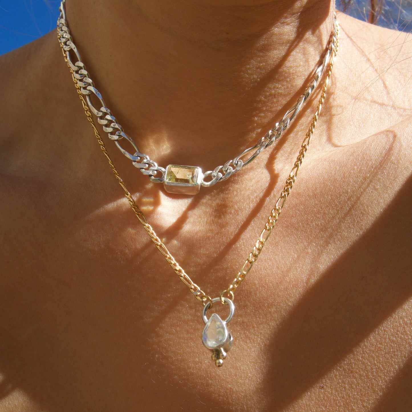 Rainbow Moonstone Necklace