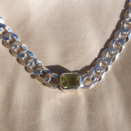 Lemon Lime Citrine Necklace