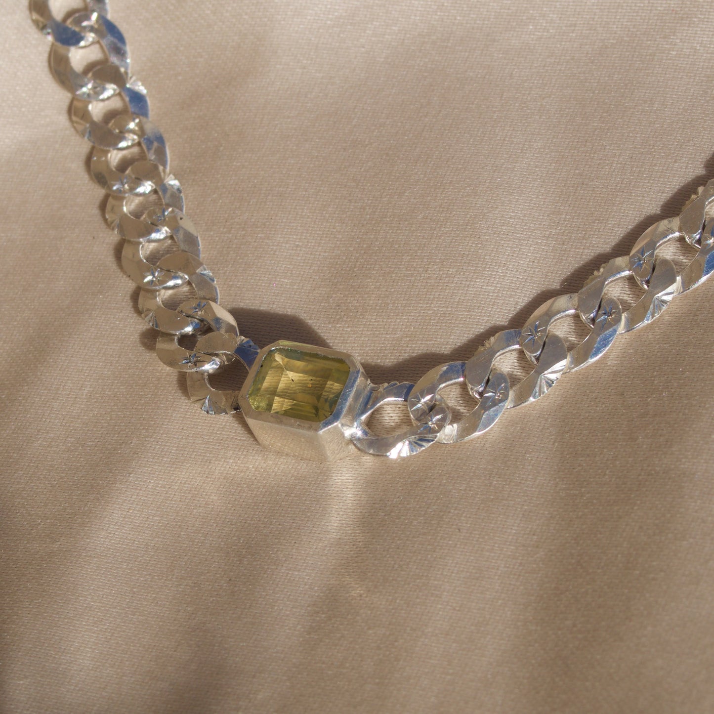 Lemon Lime Citrine Necklace
