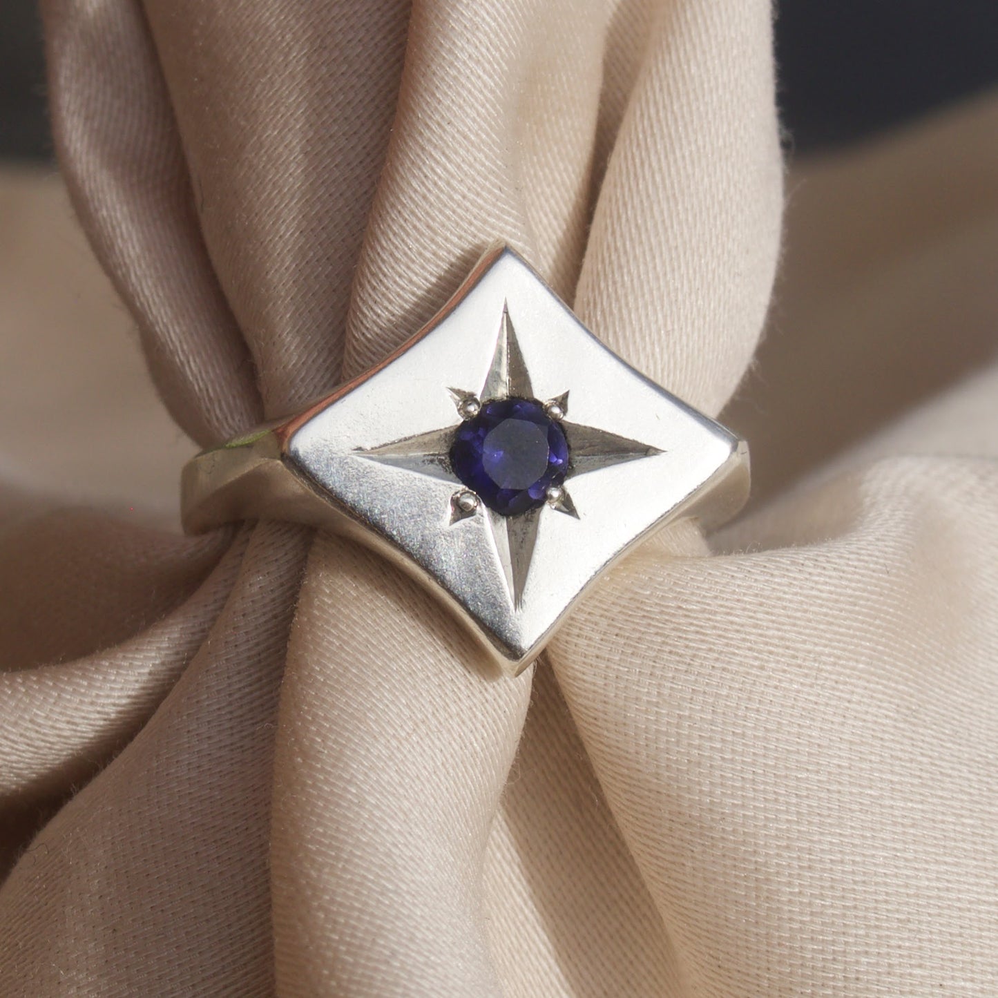 Size 7 / Iolite Starry Signet