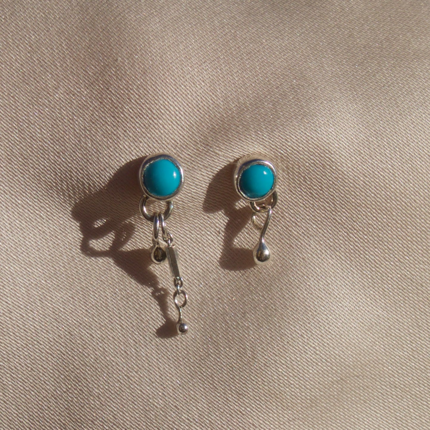 Turquoise Dangley Studs