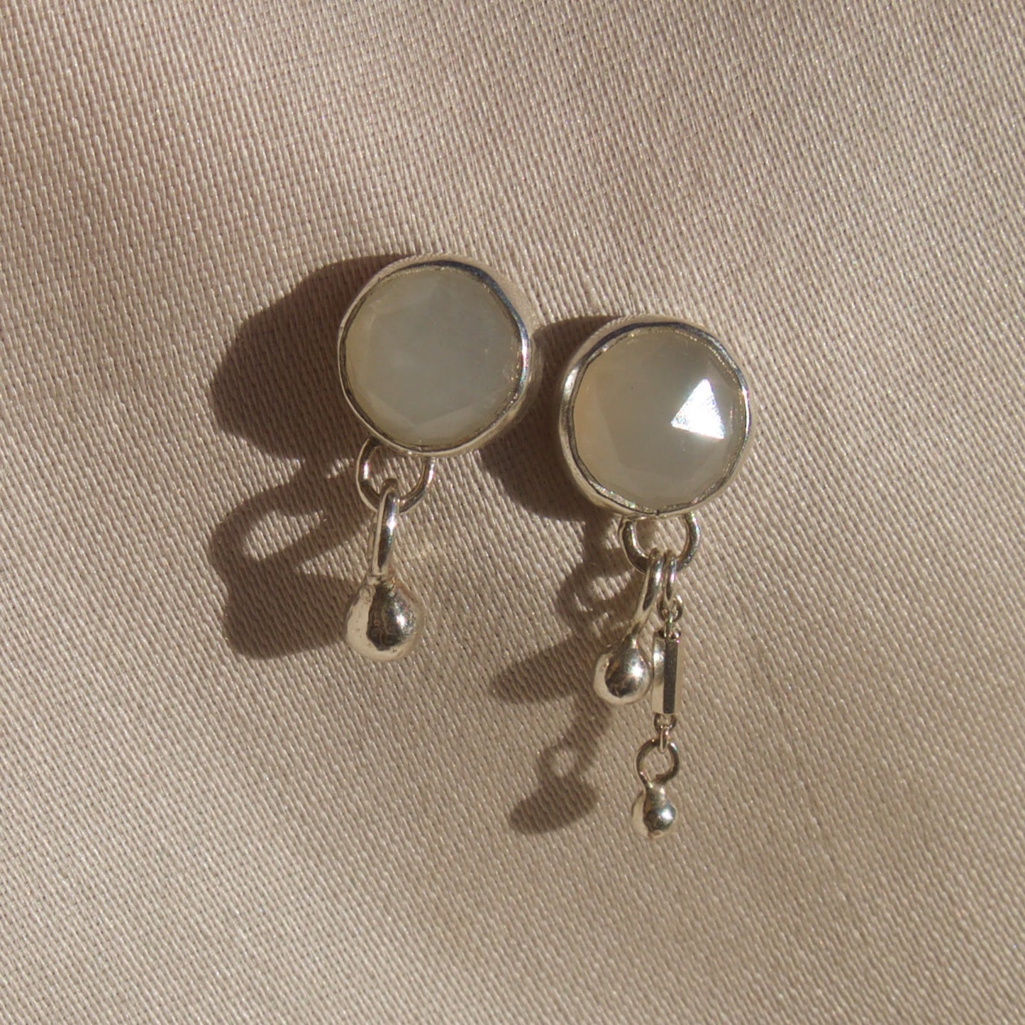 Moonstone Studs