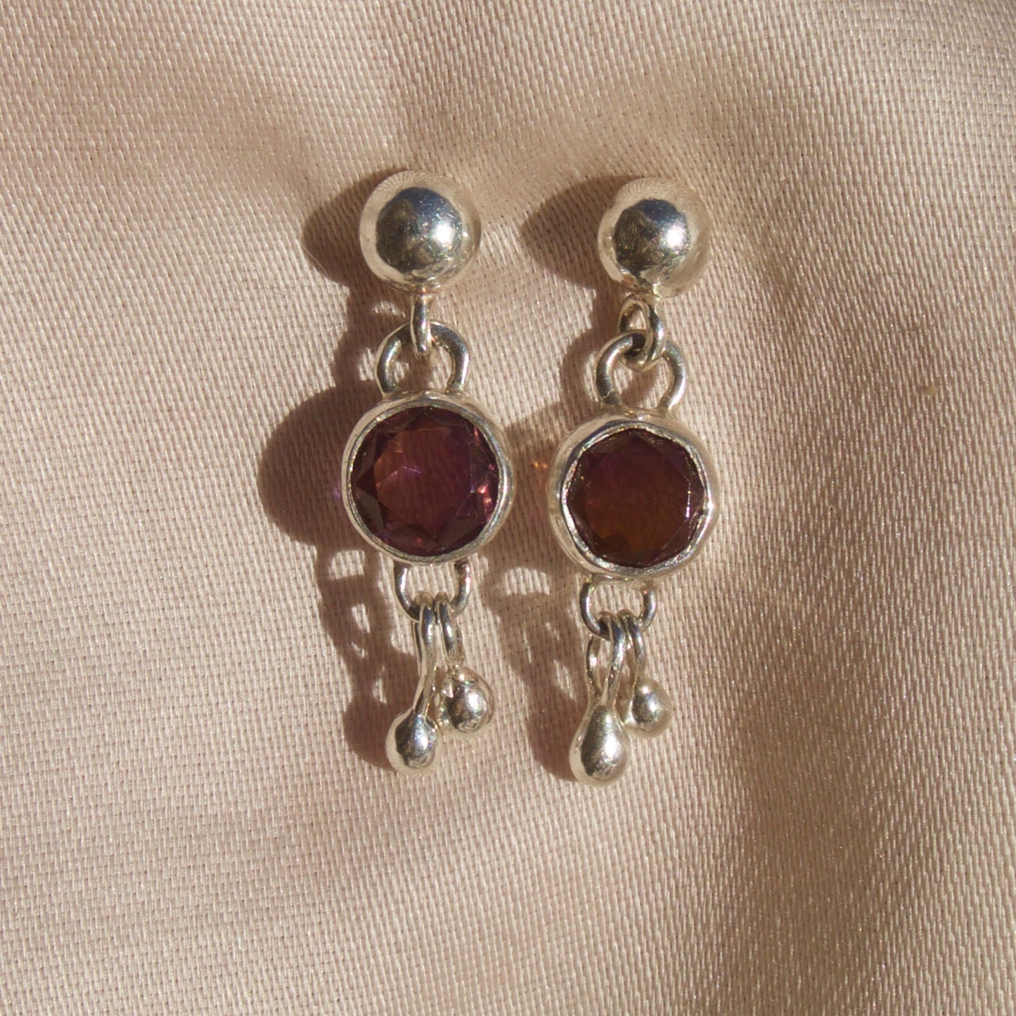 Ametrine Dangley Studs