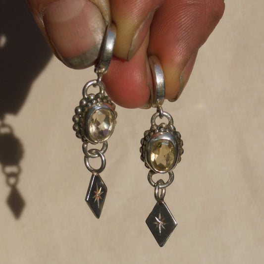 Citrine Lucent Hoops