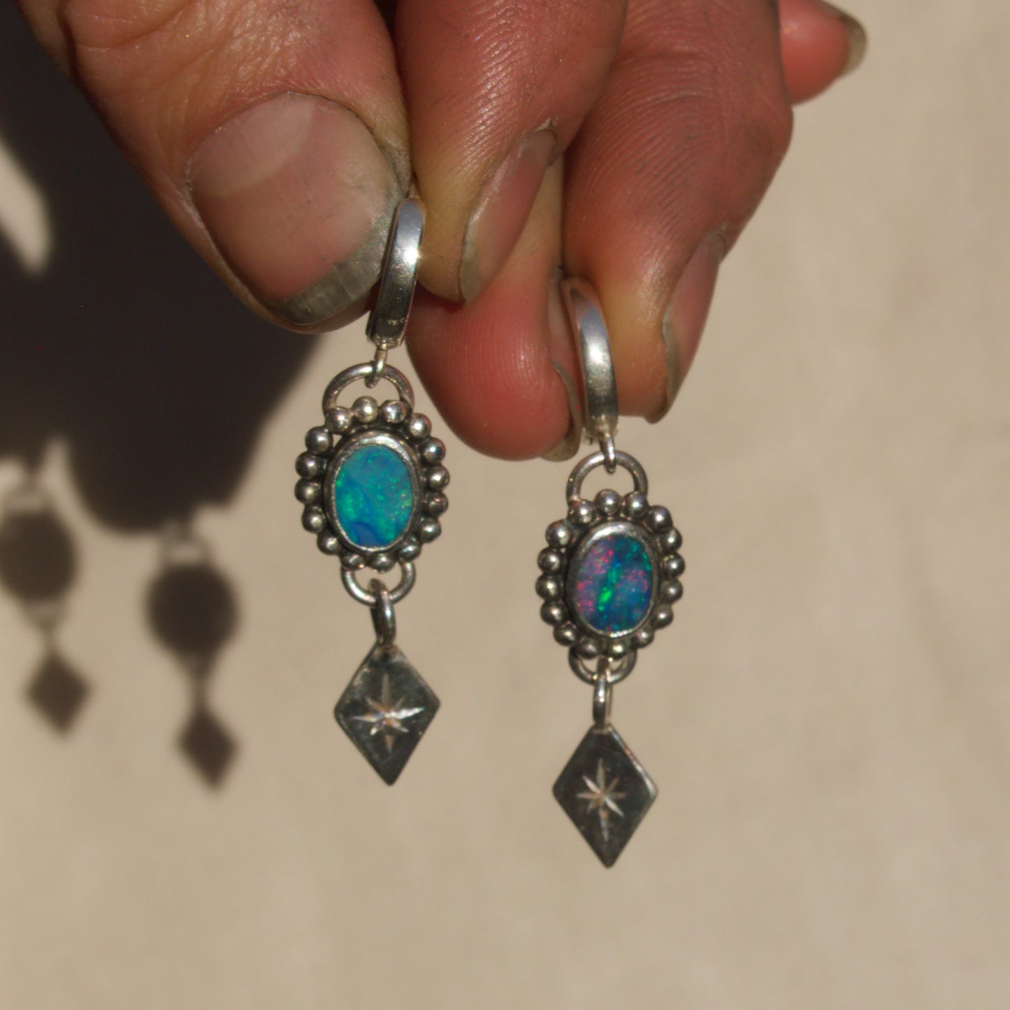 Opal Lucent Hoops