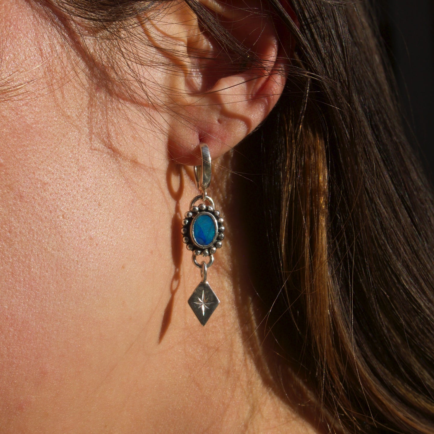 Opal Lucent Hoops