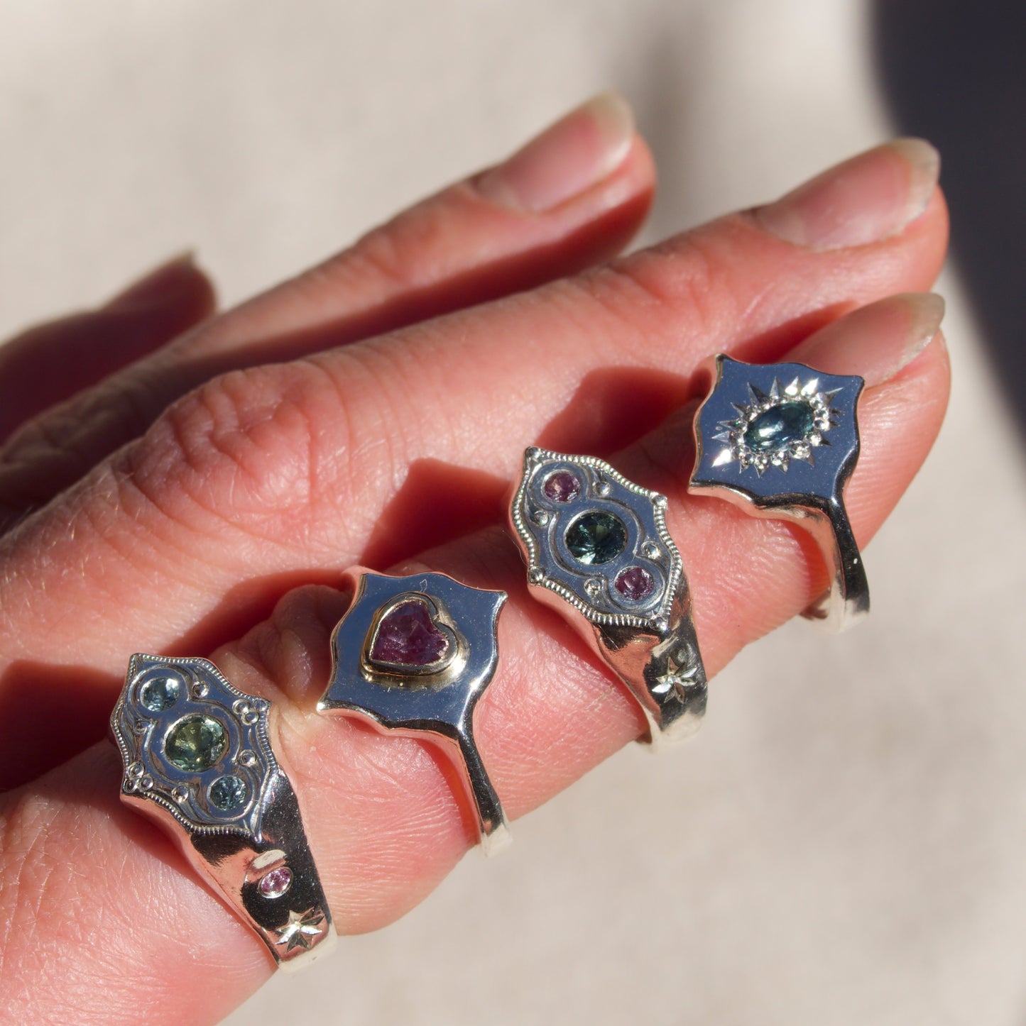 Size 6.75 / Sapphire x Lab Alexandrite Arcana