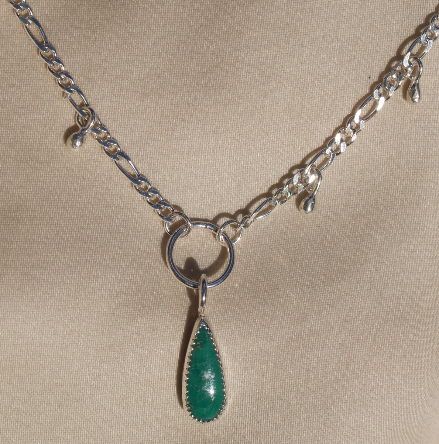 Turquoise Dip Dot Necklace