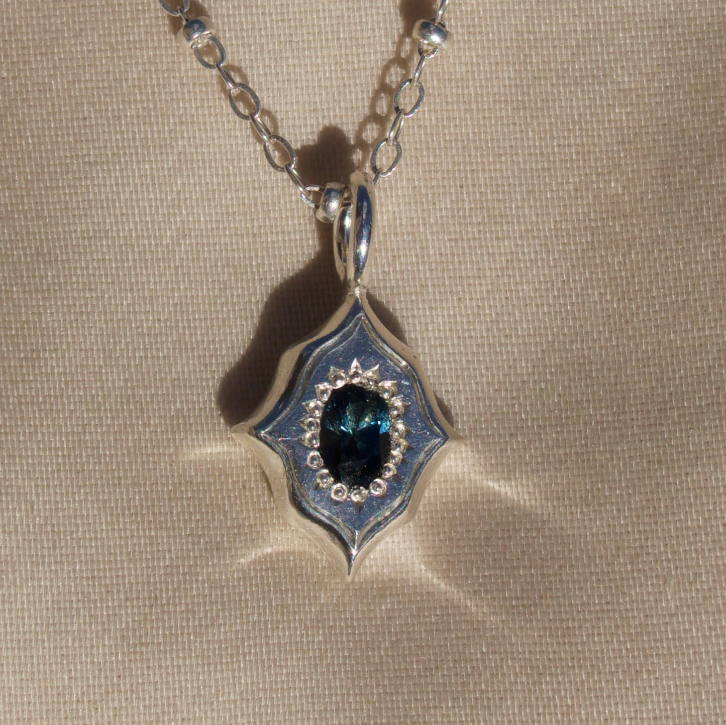 Deep Ocean Blue Tile Charm