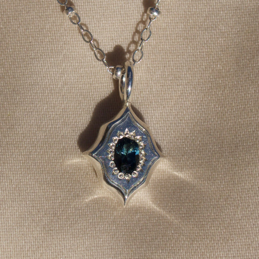 Deep Ocean Blue Tile Charm