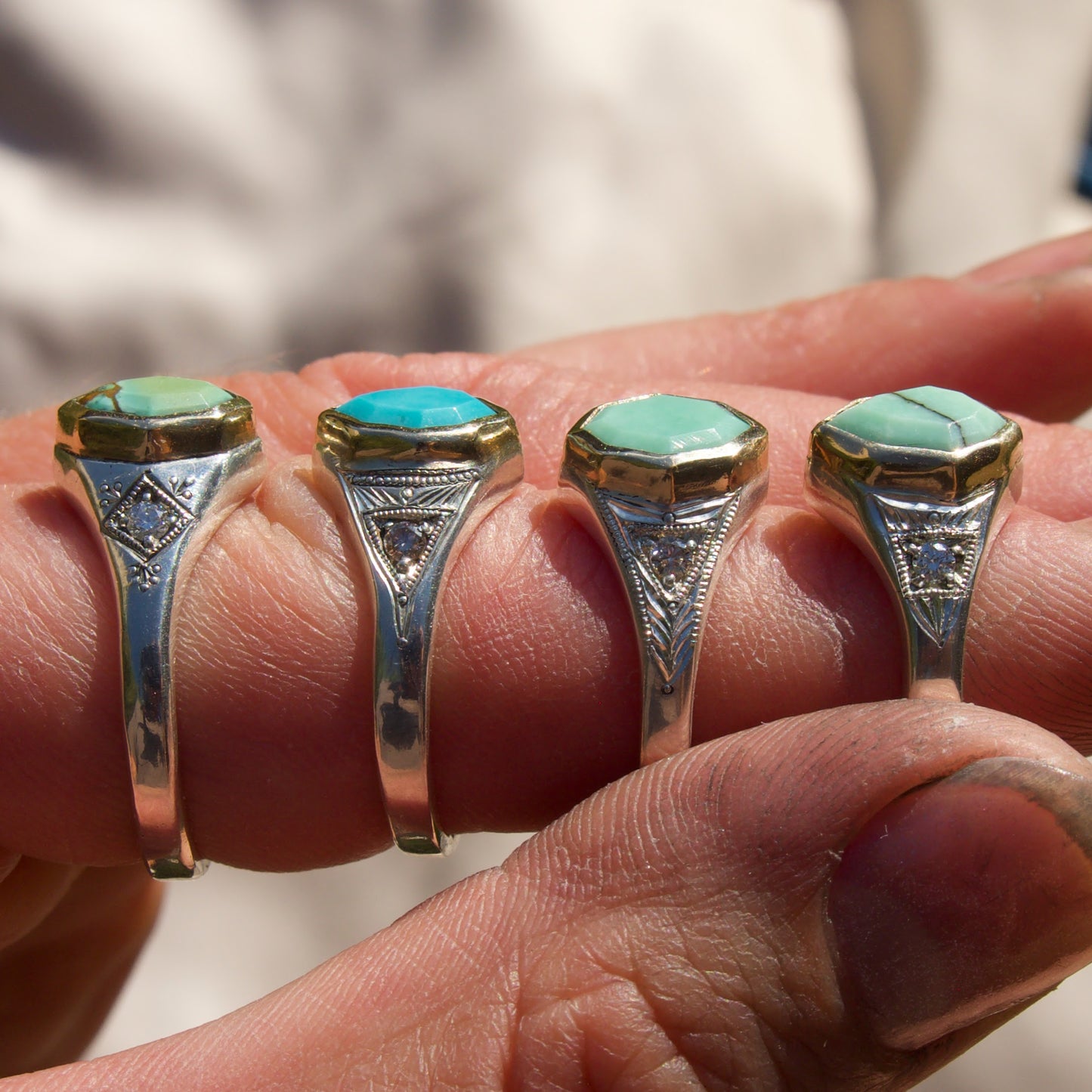 Size 6 / Desert Bloom Variscite Ring